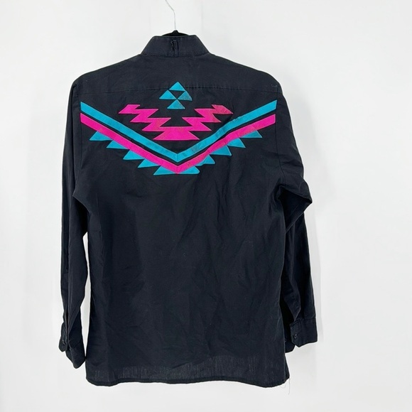 Vintage Expresso Collection tuxedo shirt western native indigenous southwestern - Picture 9 of 10